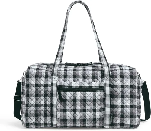 Vista 9 de Vera Bradley - Bolsa de viaje grande de algodón para mujer, Talla única Bees Navy - Algodón reciclado