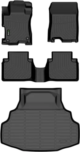 Vista 137 de Floor Mats & Cargo Liner for Jeep Grand Cherokee L 2021-2026 6-Seats Apto para consola central, con alfombrilla de respaldo, ajuste personalizado