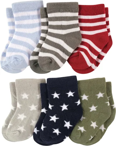 Vista 24 de Luvable Friends Conjunto de calcetines unisex para bebé recién nacido y bebé