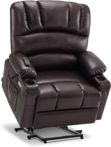 Vista 30 de MCombo Silla reclinable grande para ancianos altos, 7099 Negro