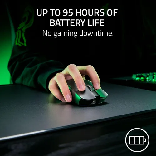 Vista 7 de Razer Viper V3 Pro Mouse Gaming Mano derecha Rf inalámbrico + USB, W128896856 (mano derecha Rf inalámbrica + USB tipo C óptico 35000 Dpi)