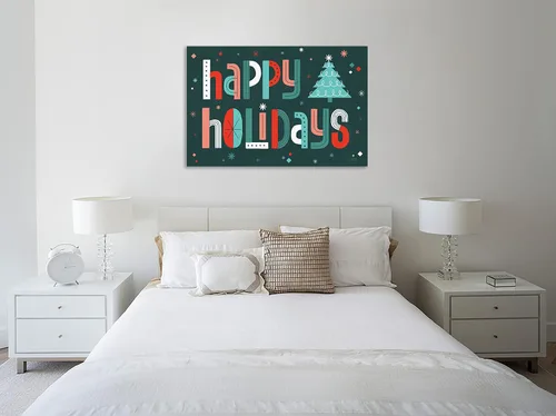 Vista 2 de Jaxson Rea "Retro Holiday II Gallery Wrapped Canvas by Laura Marshall, 15" x 10