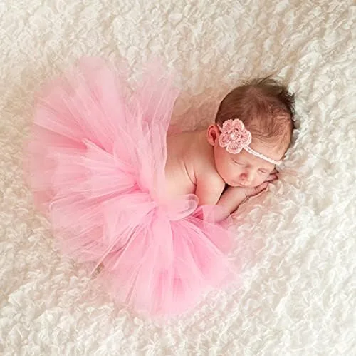 Vista 6 de Belababy - Falda tutú para bebé (tutús, 5 capas, de tul para niñas y bebes)