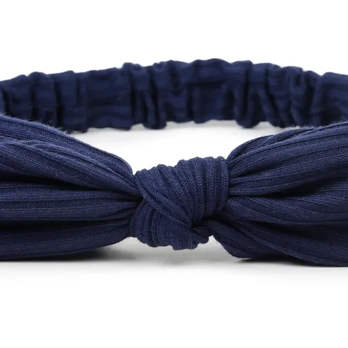 Vista 5 de Huachi Paquete de 8 diademas con lazo para el cabello de mujer, accesorios retro de moda para el cabello de conejo, diadema anudada para niñas