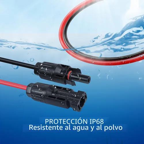 Vista 5 de YACSEJAO Cable de carga solar a XT60i 12AWG 1.5M enchufe solar a conector solar XT60 a XT60i-F Cable de panel solar para estación de energía