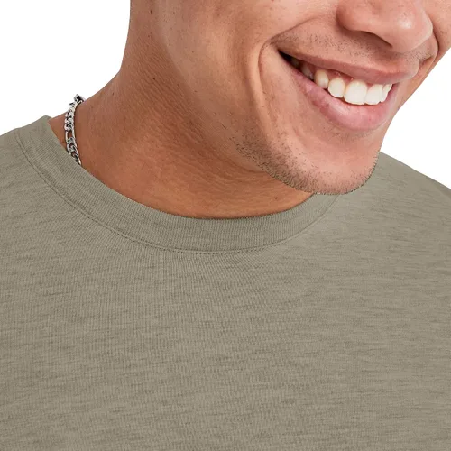 Vista 5 de Hanes Camiseta de los hombres, Camiseta ligera del algodón de los originales, camiseta del cuello redondo para los hombres, disponible
