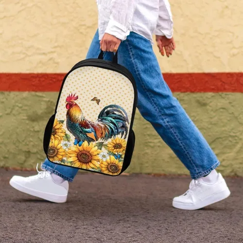 Vista 98 de HUGS IDEA Los animales frescos 3D niños escuela libro bolsa niños impresión mochilas, Baloncesto, Moderno