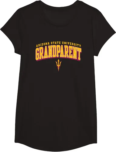Vista 4 de Camiseta con logotipo de Arizona State Sun Devils Grandparent Arch, Negro