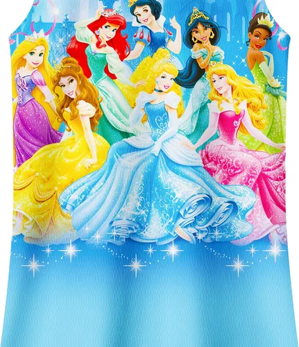 Vista 2 de AMEIME Vestido de princesa de fantasía para niñas pequeñas, vestido de disfraz de princesa con mangas con vuelo, traje casual para uso diario
