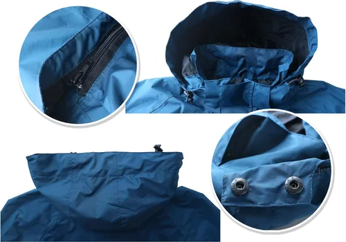 Vista 7 de Acme Projects Chaqueta impermeable 100% impermeable, transpirable, costuras selladas, 393.701 in/3000gm, cremalleras YKK