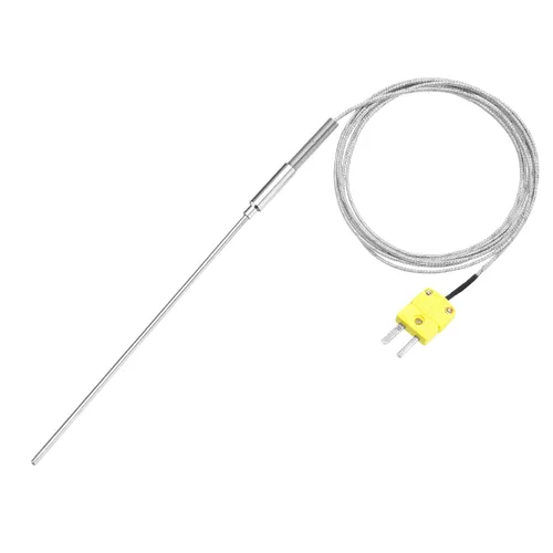 Vista 34 de MECCANIXITY Sonda de sensor de temperatura tipo K con termopar y enchufe, sonda de temperatura del medidor -50 a 1100°C (-58 a 2012°F), acero