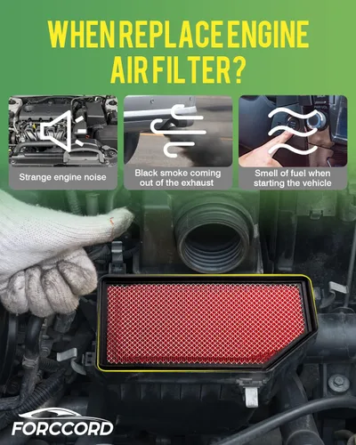 Vista 6 de Filtro de aire de motor CA12404 se adapta a 19-26 Chevrolet Silverado 1500/GMC Sierra 1500 21 22 23 24 25 26 Tahoe/Suburban/GMC Yukon Filtro de aire