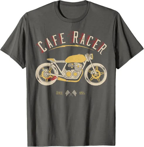 Vista 79 de Camiseta Cafe Racer - Old School - Camiseta de motocicleta vintage Negro