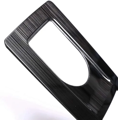 Vista 4 de YIWANG Cubierta de placa de cambio de engranajes de plástico ABS para Land Rover Discovery Sport 2015-2018 Accesorios de coche (negro cepillado)
