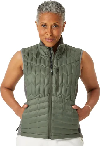 Vista 8 de PYVOT Chaleco acolchado con peso chispa para mujer, ropa inspirada en manta pesada para problemas sensoriales