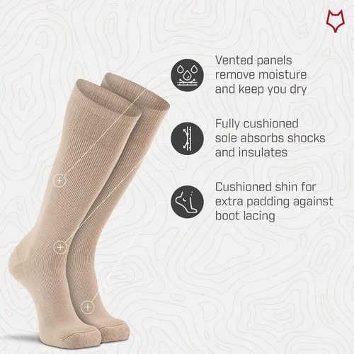 Vista 3 de FoxRiver unisex-adult mens unisex Stryker Heavyweight Military Mid-calf Socks