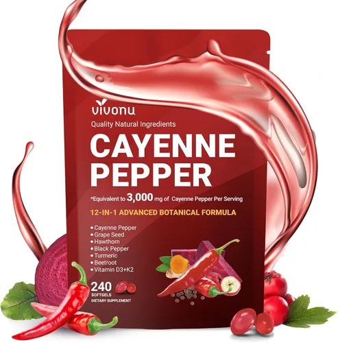Vista 9 de Suplemento líquido de gotas de pimienta de cayena + tecnología liposomal 98% de absorción, soportes* vena de piernas, corazón y vasos sanguíneos*