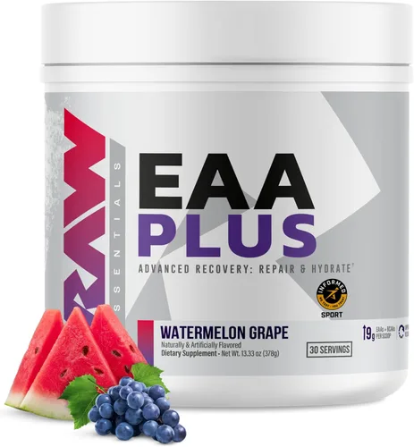 Vista 13 de RAW EAA Plus, aminoácidos en polvo, sandía - Suplemento de aminoácidos BCAA para hombres y mujeres