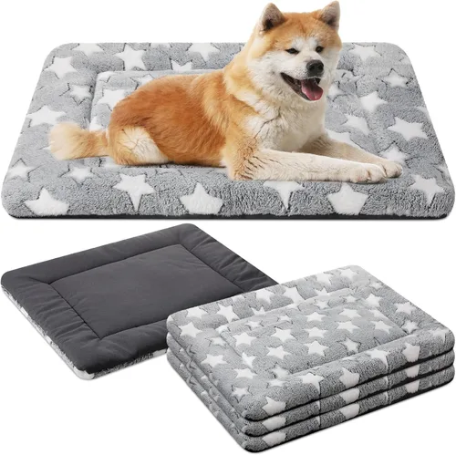 Vista 17 de VitalCozy 4 almohadillas suaves y cálidas para jaula de perro, 20 x 30 x Verde