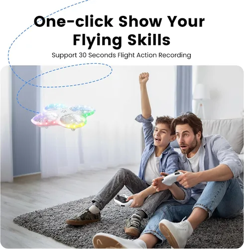 Vista 8 de Ameta Drones para niños y adultos, dron RC con cámara FPV HD 1080P, juguetes geniales de regalo para niños y niñas adolescentes, juguetes STEM