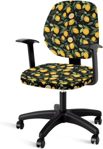 Vista 38 de Talayituse - Funda para silla de oficina o computadora con estampado de estrellas de playa, funda de asiento dividida elástica, extraíble y lavable