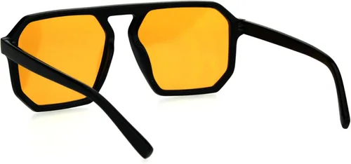 Vista 4 de SA106 Gafas de sol Octagon Geometric Plastic Racer Mob Pilots para hombre