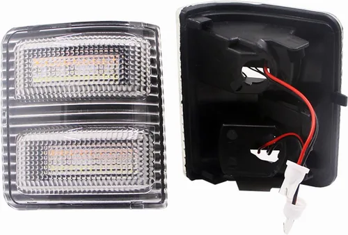 Vista 2 de 2x luz LED para espejo lateral Compatible con Ford F250 F350 F450 F550 Super Duty de 2008 a 2016, 7C3Z-13776-A 7C3Z-13776-B 7C3Z13776A 7C3Z13776B