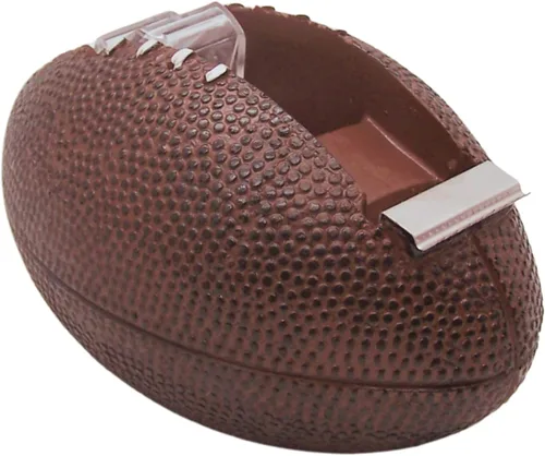 Vista 2 de Dispensador de cinta de fútbol, accesorio de escritorio con temática deportiva, suministros de oficina únicos, regalo para hombres, 4.75 pulgadas