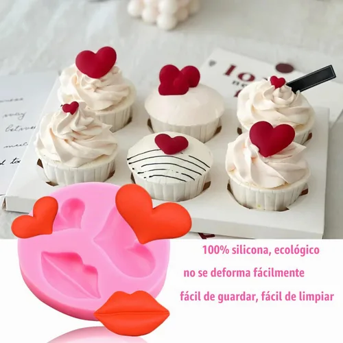 Vista 4 de Juego de 4 moldes de silicona para el día de San Valentín