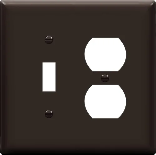 Vista 15 de ENERLITES Placa de pared de metal para combinación de interruptor de palanca y receptáculo dúplex, cubierta de salida de acero inoxidable 201