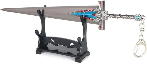 Vista 9 de Anillo de Elden Kanata, espada recta, figura de acción, colección de juegos, decoración de escritorio, suministros de fiesta, regalo