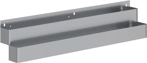 Vista 11 de AmGood 36 in. Rack de carril de velocidad de acero inoxidable de doble nivel para barras comerciales, NSF
