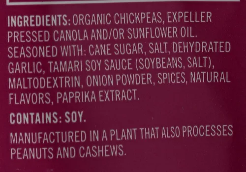 Vista 3 de Saffron Road Bocadillos crujientes de garbanzos coreanos, 6 onzas, sin gluten, sin OMG, Halal, Kosher, vegano