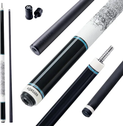 Vista 16 de KONLLEN 2.0 Carbon Fiber Pool Cue, Low Deflection, Pro Taper Shaft BK10-Negro