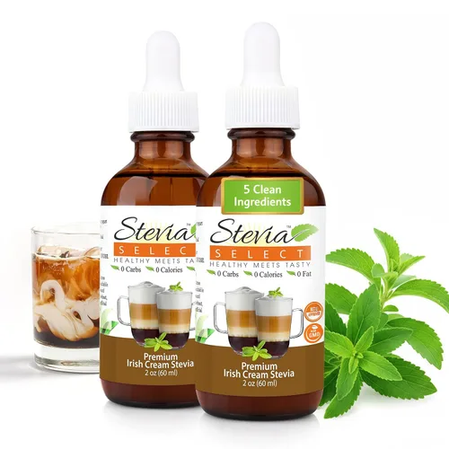 Vista 30 de Stevia Select Sabor a Cereza Negra Líquido de Stevia – Edulcorante Cero Calorías para Café, Té, Bebidas y Horneado, 100% Natural, Sin Eritritol