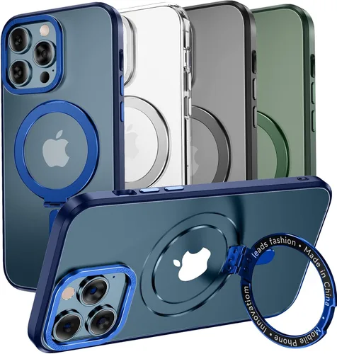 Vista 8 de MAGIC JOHN Funda para iPhone 11 Pro Max [compatible con Magsafe] [con soporte de metal magnético] [a prueba de golpes de grado militar]