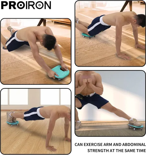 Vista 8 de PROIRON Rodillo abdominal con rodilleras para entrenamiento abdominal, rueda multifuncional para entrenamiento abdominal, rodillo abdominal