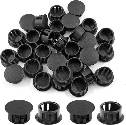 Vista 17 de 30 tapones blancos para agujeros – Tapones de plástico tipo empotrado de 1-1/4 pulgadas (1.260 in) a presión en tubo de orificio de bloqueo