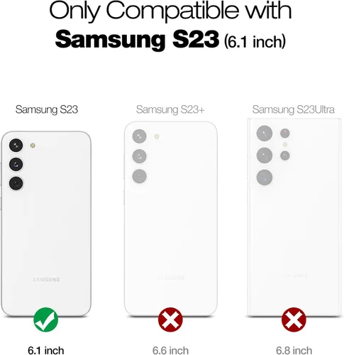 Vista 2 de SURITCH Funda para Samsung Galaxy S23, [Protector de Pantalla Integrado] [Protección de Doble Capa] Protección Completa Resistente a Golpes Funda