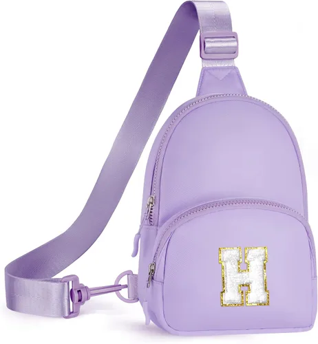 Vista 47 de YOOLIFE Bolso bandolera con inicial, bolsas pequeñas para niñas y mujeres, regalos para adolescentes, niñas, adolescentes, novia, dama de honor