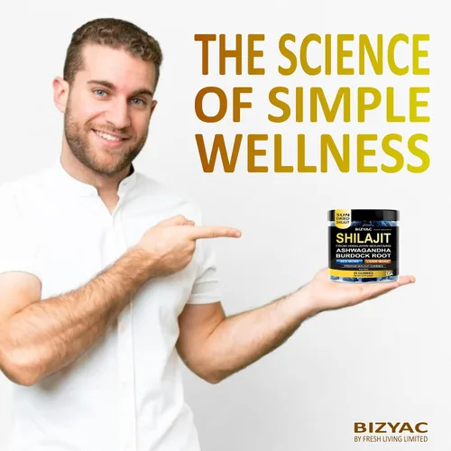 Vista 8 de Gomitas Shilajit orgánicas para hombres y mujeres con musgo marino y ashwagandha – 100% extracto del Himalaya con más de 105 minerales traza, raíz