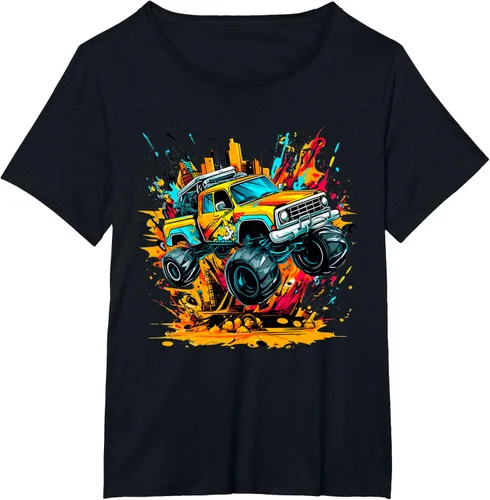 Vista 38 de Monster Trucks Are My Jam - Camiseta Monster Truck, Negro