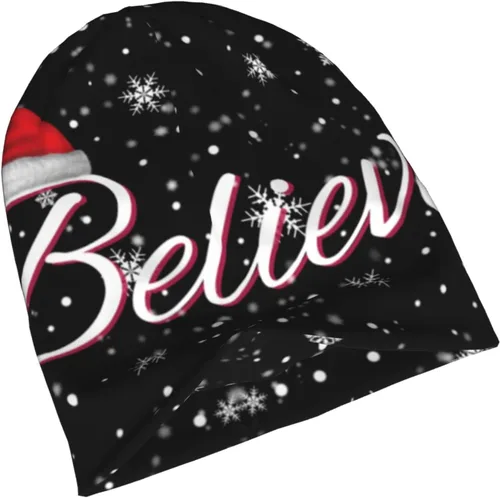 Vista 7 de LAIPUTER Gorro de punto de quimioterapia cerrado estándar para días festivos, gorra holgada y holgada para mujeres y hombres