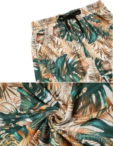 Vista 6 de Daupanzees Conjunto de camisa de 2 piezas para hombre, conjunto casual de manga corta para verano