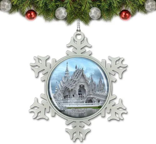 Vista 4 de Reino Unido Inglaterra Verity Estatua Ilfracombe Adorno de Navidad Decoración Árbol Decoración Cristal Metal Recuerdo Regalo