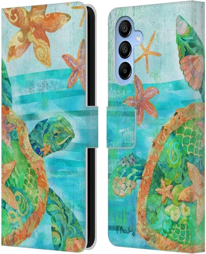 Vista 10 de Head Case Designs Officially Licensed Paul Brent Agate Mermaid Coastal Leather Wallet Case Compatible with Samsung Galaxy A16 5G