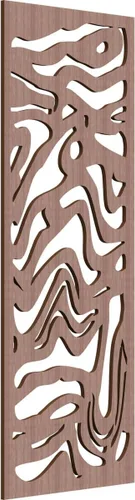 Vista 165 de 9 3/8"W x 24 3/8"H x 1/4"T Northfield Decorativos Paneles de Pared de Madera Calado, Abedul