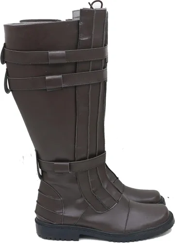 Vista 3 de Disfraz de Anakin Skywalker para hombre, disfraz de lujo, conjunto completo de Anakin Skywalker botas de Halloween uniforme