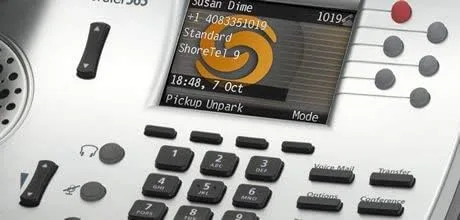 Vista 2 de ShoreTel Teléfono IP 565G Plata (Certificado Reacondicionado)