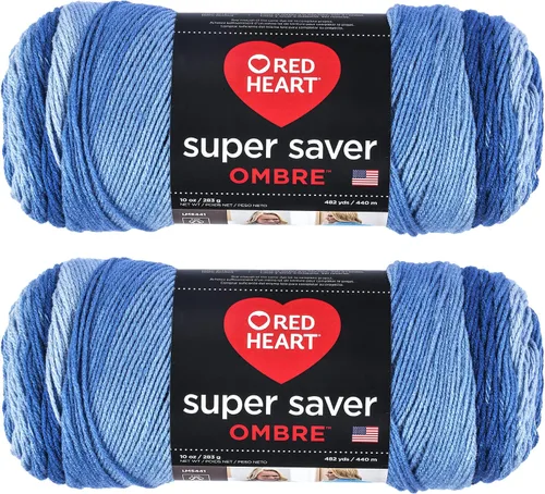 Vista 22 de Red Heart Super Saver Jumbo Ovillo de lana, Amatista